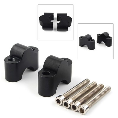 1 1/8'' 28mm CNC Handlebar Risers Bar Mount Clamp Adapter For Scrambler 06-19