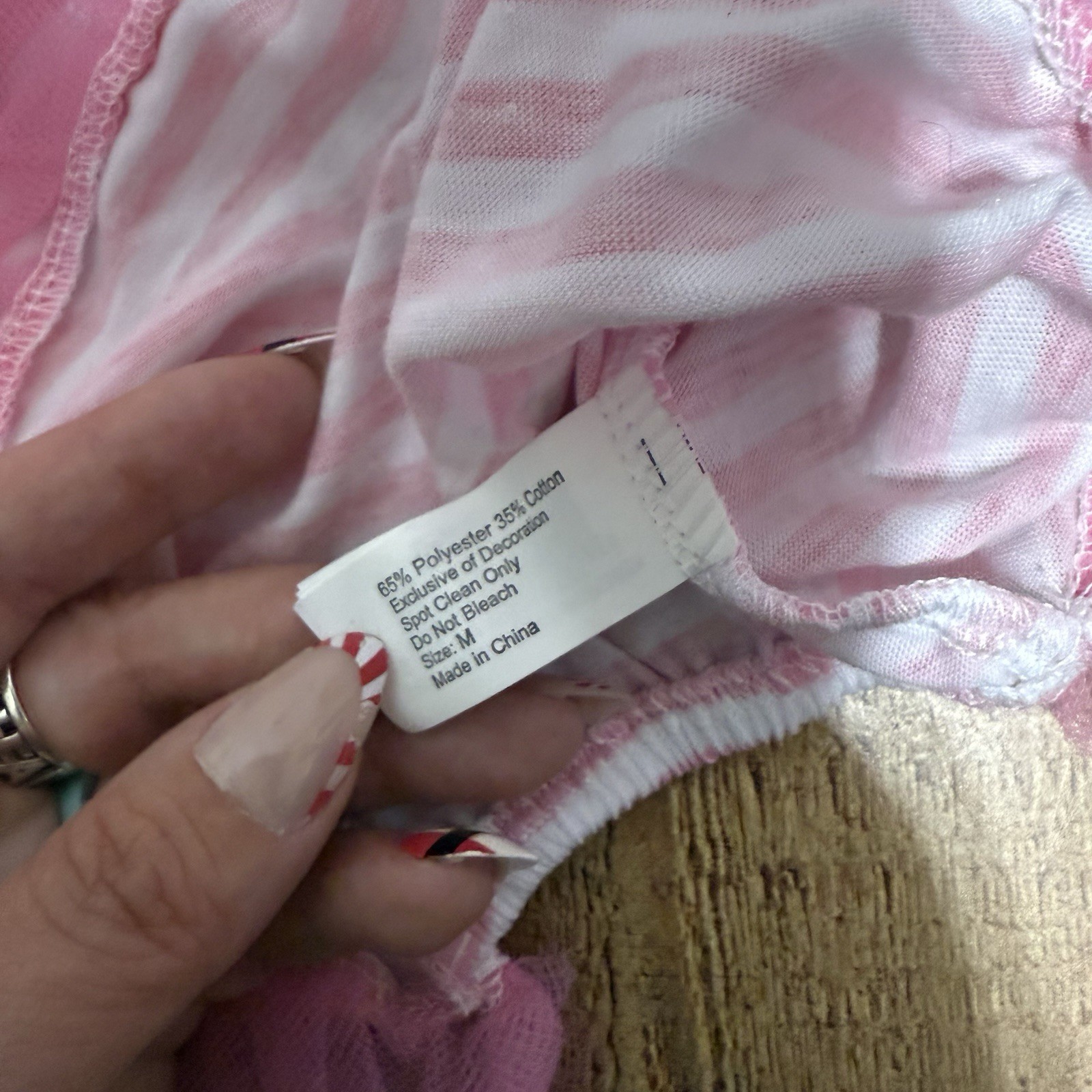 PET APPAREL PINK & WHITE STRIPE DRESS Puppy/Dog MEDIUM Crown Rhinestone NWT