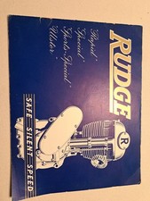 9.9 Rudge 1937 Prospekt advertising Werbung Rapid Ulster Spezial motorcycle