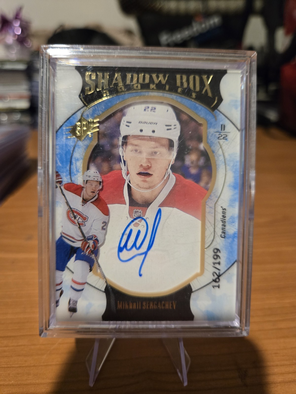 2016-17 SPx Mikhail Sergachev Shadow Box Rookie Auto 199