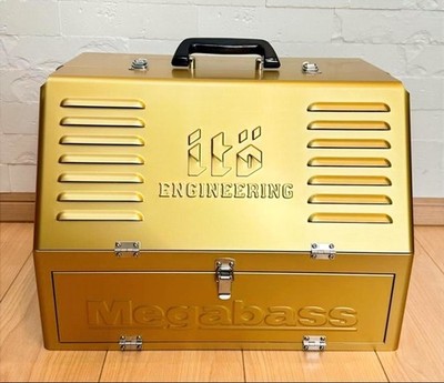 Megabass Ito Engineering Asylum Gold Aluminum Tackle Box Japan Limited JDM Rare