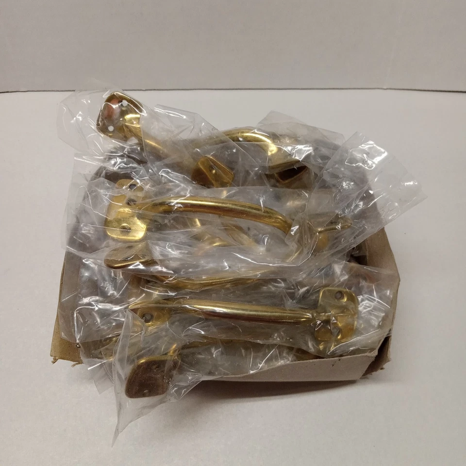 "Tirador de puerta de gabinete de metal de latón vintage tirador de cajón 5"" manijas 25 piezas" Foto 3 de 4