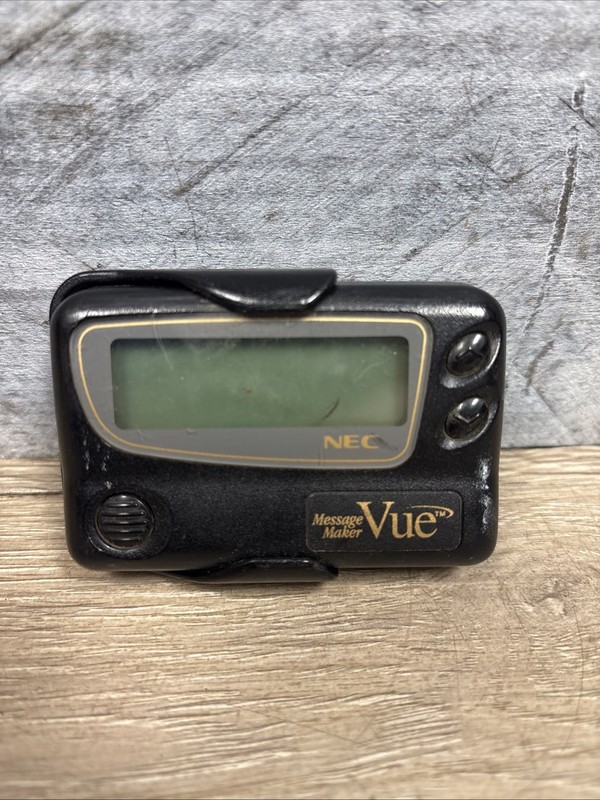 NEC VUE Message Maker ll  Black Digital Display Portable Pager Beeper. A3
