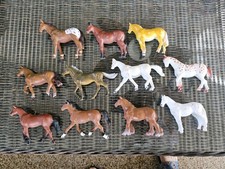 Lot Of 11 Vintage Funrise International Horses Plastic 1988 and 1991 Horse