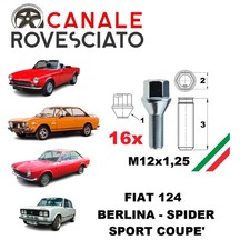 16 bulloni ruota Fiat 124 spider coupè sport per cerchi in lega ruote cromodora