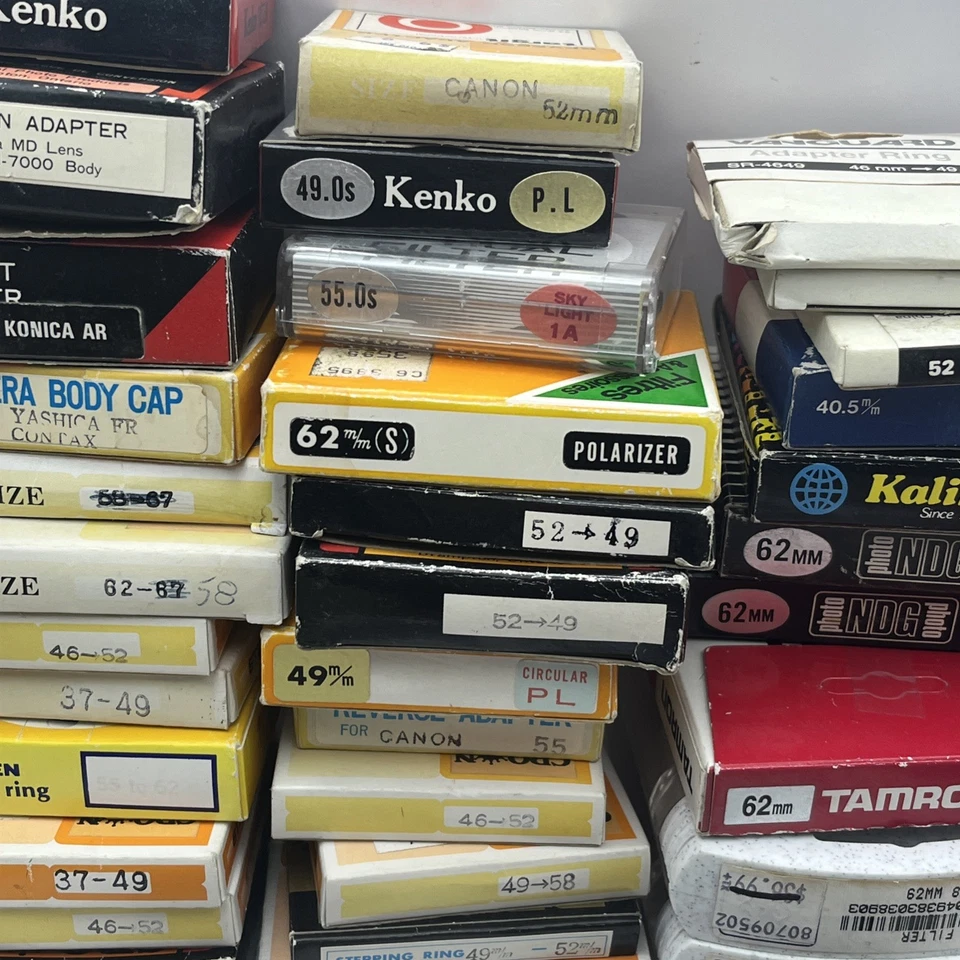 *50pc Lot NOS* UV Filters, Step Up Ring, Adapters, Kenko, Crown, Optex Marumi - Image 3 of 4