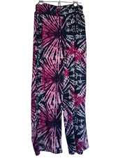 Size XL lounge pants in navy blue & pink tie dye. Excellent condition