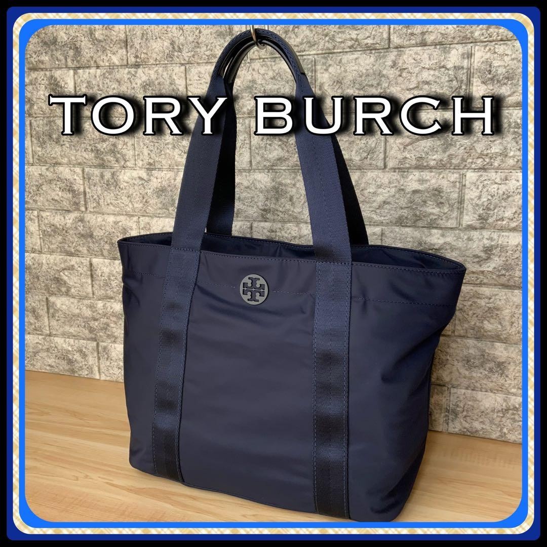Tory Burch Tote Bag Shoulder Bag Nylon Navy Women's From Japan thumbnail 21