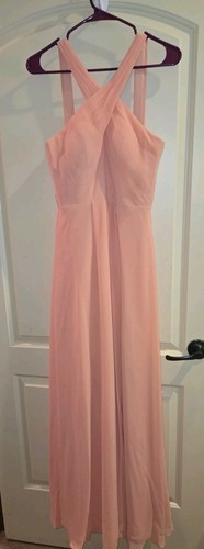 Azazie Maive Bridesmaid Prom Dress Size 6 Peach