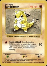 Sandshrew [Shadowless] #62 Prices | Pokemon Base Set | Pokemon Cards