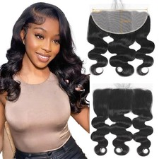 YOMIO 13x6 Lace Frontal HD 12 Inch Body 12 Inch, 13X6 Wave