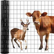 Welded Wire Fence 36"/48" x 50" Vinyl Metal 2"X3" Fencing Mesh 16 Gauge Yard