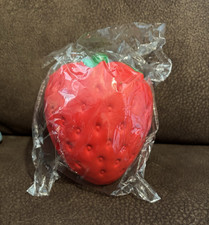 Red/Green Foam Squeeze Ball Stress Reliever Toy, Squeezable 3x3x3in
