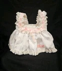 Vintage Cabbage Patch Kids Doll Dress / Blouse  White Pink Lace 8" X 7"