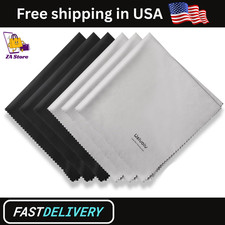 6PCS Large Eyeglass Cleaning Cloths, 12 x12 inches Glasses Cleaner, Individually