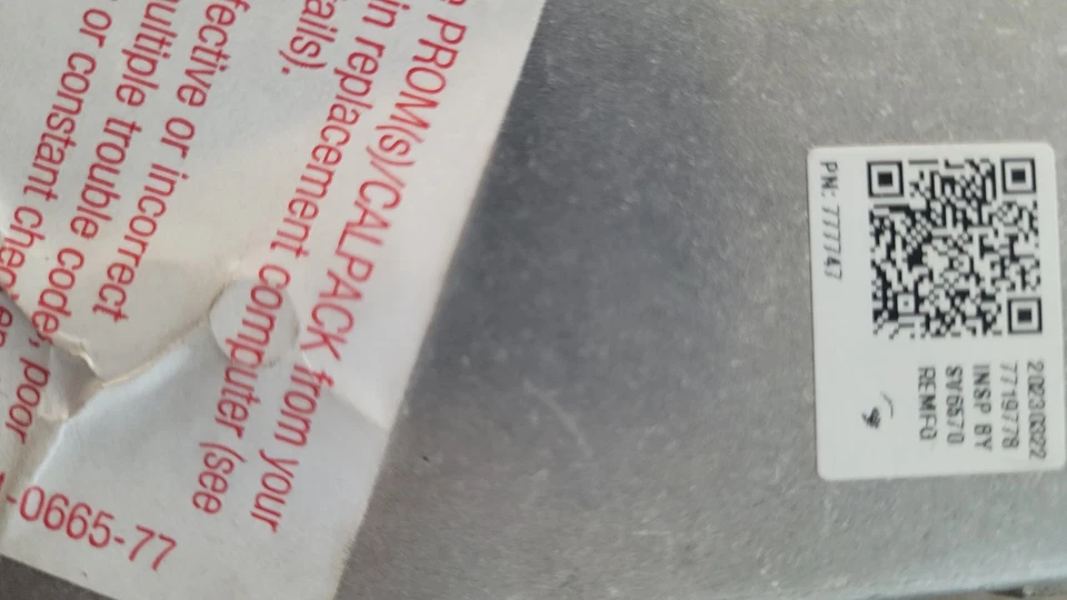 Chevy ECM 1989 PCM ECU motor computador 777747 Foto 4 de 4