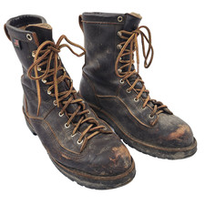 Danner Rain Forest 8" Brown Leather Work Boots Men's 10.5 EE Made in USA GORE-TE