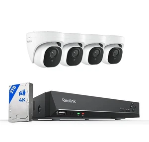 Reolink 4K PoE Système de caméra de sécurité avec détection de véhicule personnel,8CH NVR