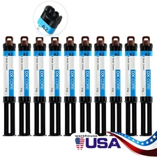 10Pcs Dental Dual Cure Core Build Up Composite Resin Light Self Cured A2 Shade