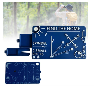 Find The Home   Your Pocket Survival Guide,Multi-Functional Survival Card