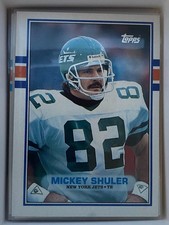 1989 Topps Football Card - Mickey Shuler #230 - Jets