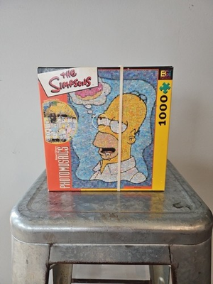 #ad The Simpson HOMER SIMPSON 1000 pc PHOTOMOSAICS puzzle by Robert Silvers $14.25