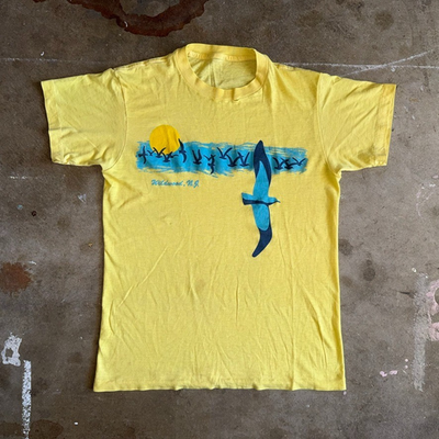 70s VINTAGE WILDWOOD NEW JERSEY SOUVENIR T-SHIRT SZ S JERSEY SHORE