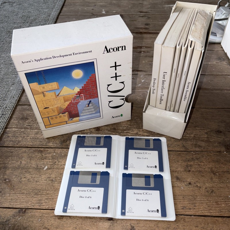 Acorn C/C++ Application Development Environment Box Set Vintage Archimedes RISC