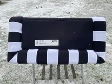 Abetta black w/ white Western corona parade saddle pad US made