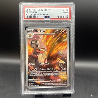 2025 Destined Rivals Blaziken IR PSA 9