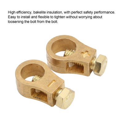 NEU Car 2PCS Battery Terminal Wire Cable Clamp O Shape 16 18mm ID For Ships RVs