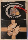 Vtg Holidays Higbee Horseshoe Casino Cleveland Ohio Christmas Ornament Goldtone