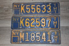Vintage N.Y. TMT license plates (Truck mile tax) or highway tax 1950's or 60's