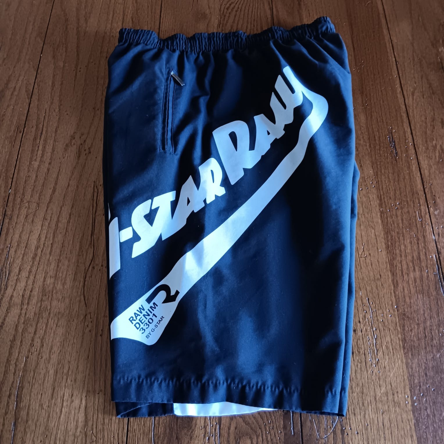 G-Star Raw Men's Black White Swim Shorts Swimwear Medium