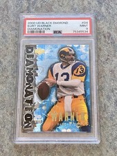2000 UPPER DECK BLACK DIAMOND KURT WARNER DOMINATION PSA 9 MINT!