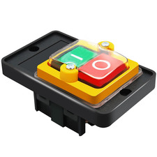 Waterproof Push Button Switch Motor On/Off Start Stop Switch Self-Locking Shut o