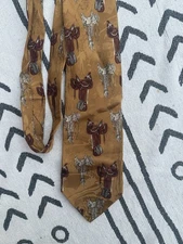 Roper Western 100% Silk Tie Saddle Horse Tie 