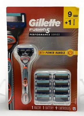 gillette fusion 5 series 1 power handle 9 refill cartridges