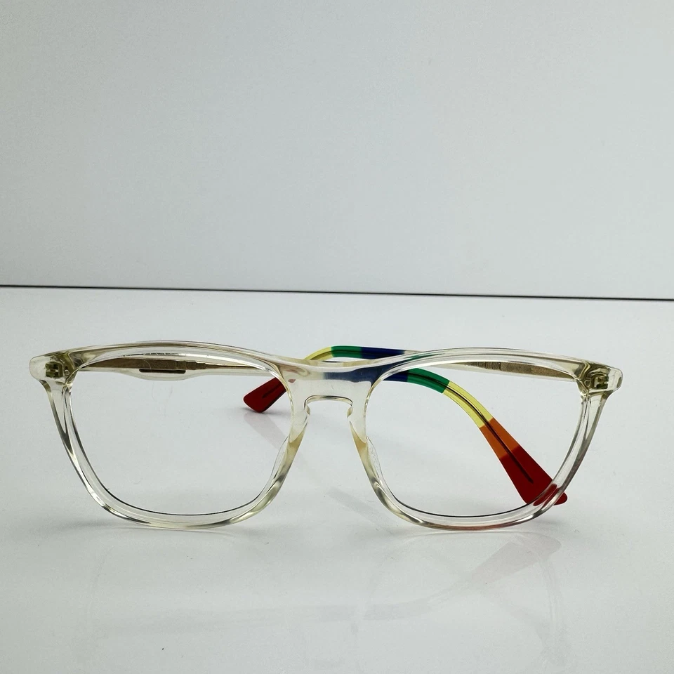 Monturas de gafas Gucci de plástico con templos de colores arco iris de colección GG0332O 56/17 Foto 2 de 4