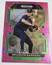2022 Panini Prizm Draft Picks Neon Pink Velocity #PDP23 Brandon Barriera H.S.