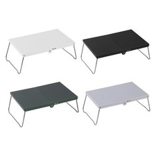 Table de camping pliante, plateau en aluminium, multifonctionnelle et légère