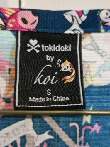 Tokidoki By Koi Women’s Size S Scrub Top Mermaids And Unicorns. - Picture 3 of 5