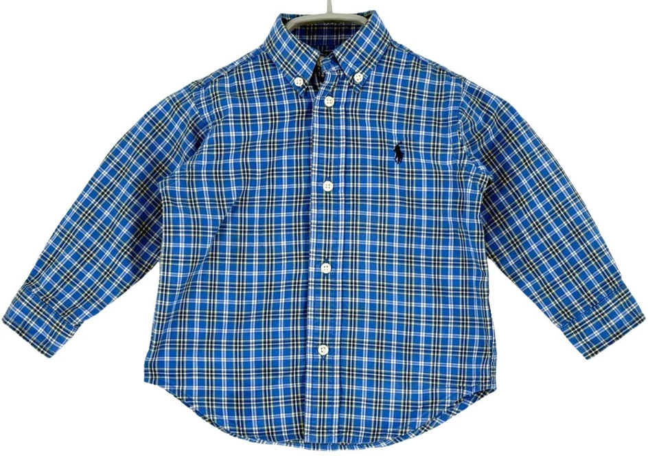 Ralph Lauren Kids Jungen Langarm Lässiges Hemd Größe 24 Monate - Bild 1 von 4