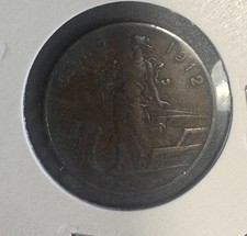 ITALY KINGDOM 5 CENTS 1912 ITALIAN LIRA KING VITTORIO EMANUELE III