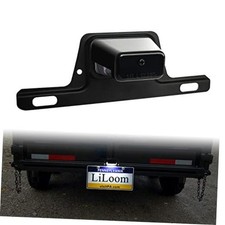 Led License Plate Frame With Light - Trailer License Plate Holder - Large Black