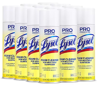 Lysol Multi Surface Foam Cleaner Fresh 24oz 24 Pack 3624102775CT