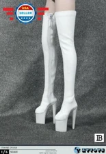 1/6 Over The Knee High Heel Boots HOLLOW for 12'' Female Figure Doll Accessory