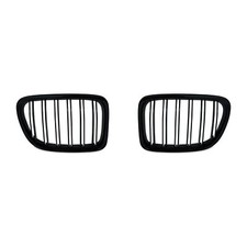 Kühlergrill DOPPELRIPPE Schwarz Glanz für BMW X1 E84 2009-2015