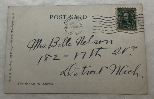 Congressional Library, Washington, D.C. Postcard (U2) - Picture 2 of 2