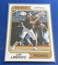 2023 Topps Heritage #168 Luis Liberato RC San Diego Padres